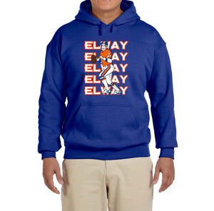 Denver Broncos Youth John Elway Hooded Sweatshirt